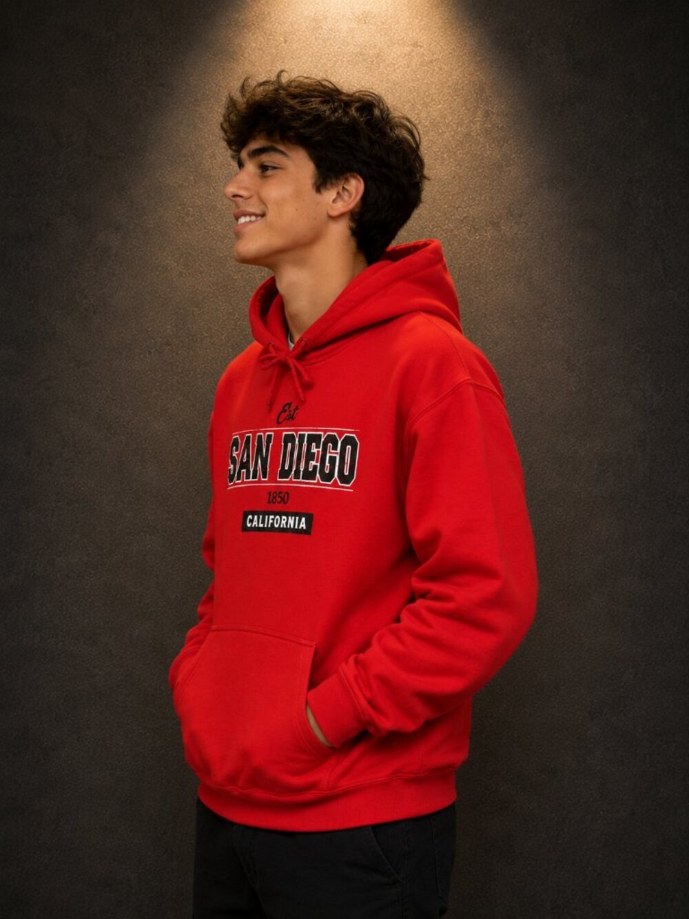 San Diego CA Teens Sweater Size M Great Souvenir Vintage Postcard - Picture 3 of 6